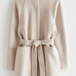 & Other Stories Relaxed Belted Wool Coat